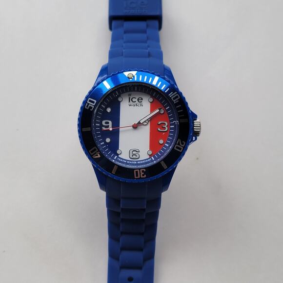 Vintage Watches Ice Watch Blue Silicone Mens Quartz Diver Dial main image 4